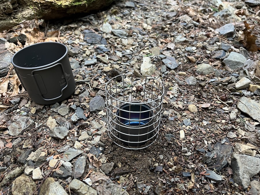 TOAKSトークス チタンアルコールストーブ持ってちょいULハイクと