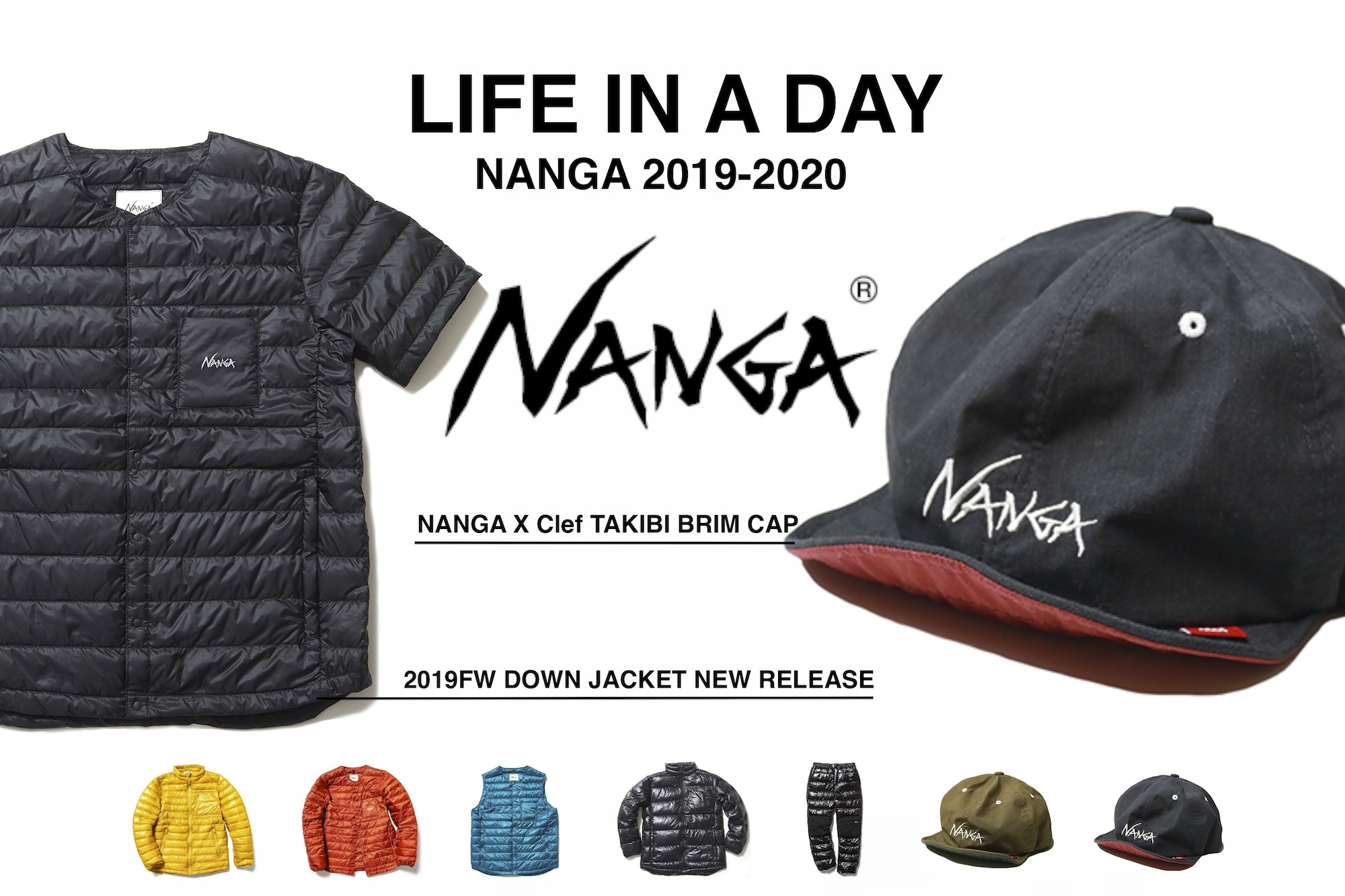 NANGA×clef TAKIBI BRIM CAP