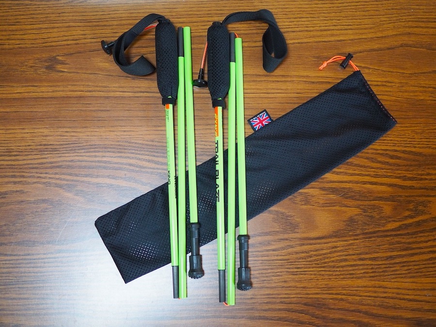 【115 グリーン系】 Mountain King ( マウンテンキング ) トレイルブレイズ スカイランナー ウルトラ カーボン RAIL BLAZE SKYRUNNER ULTRA CARBON ポー 重量わずか106g、フルカーボン最軽量ポール 【MOUNTAIN KING