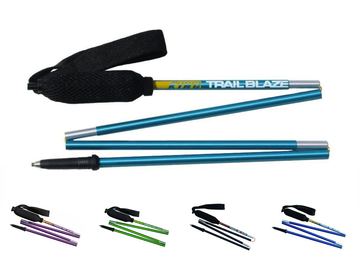 【値下げ】   MOUNTAIN KING Trail Blaze 100cm ハイカー、トレイルランナーに絶大な信頼を持つ軽量ポール