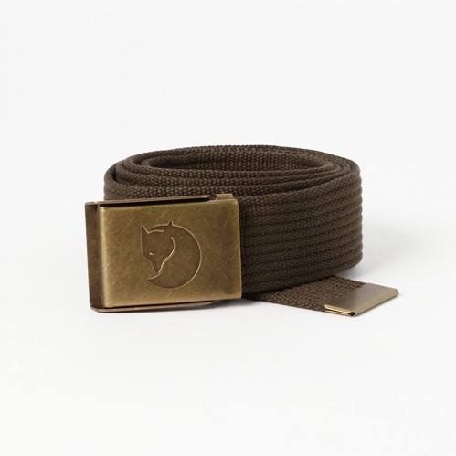 Canvas Brass Belt 4 cm