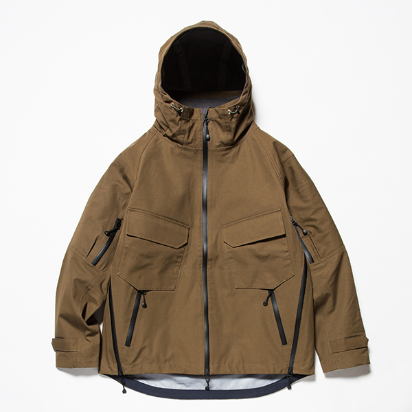 meanswhile 3 layer ventile poncho coat
