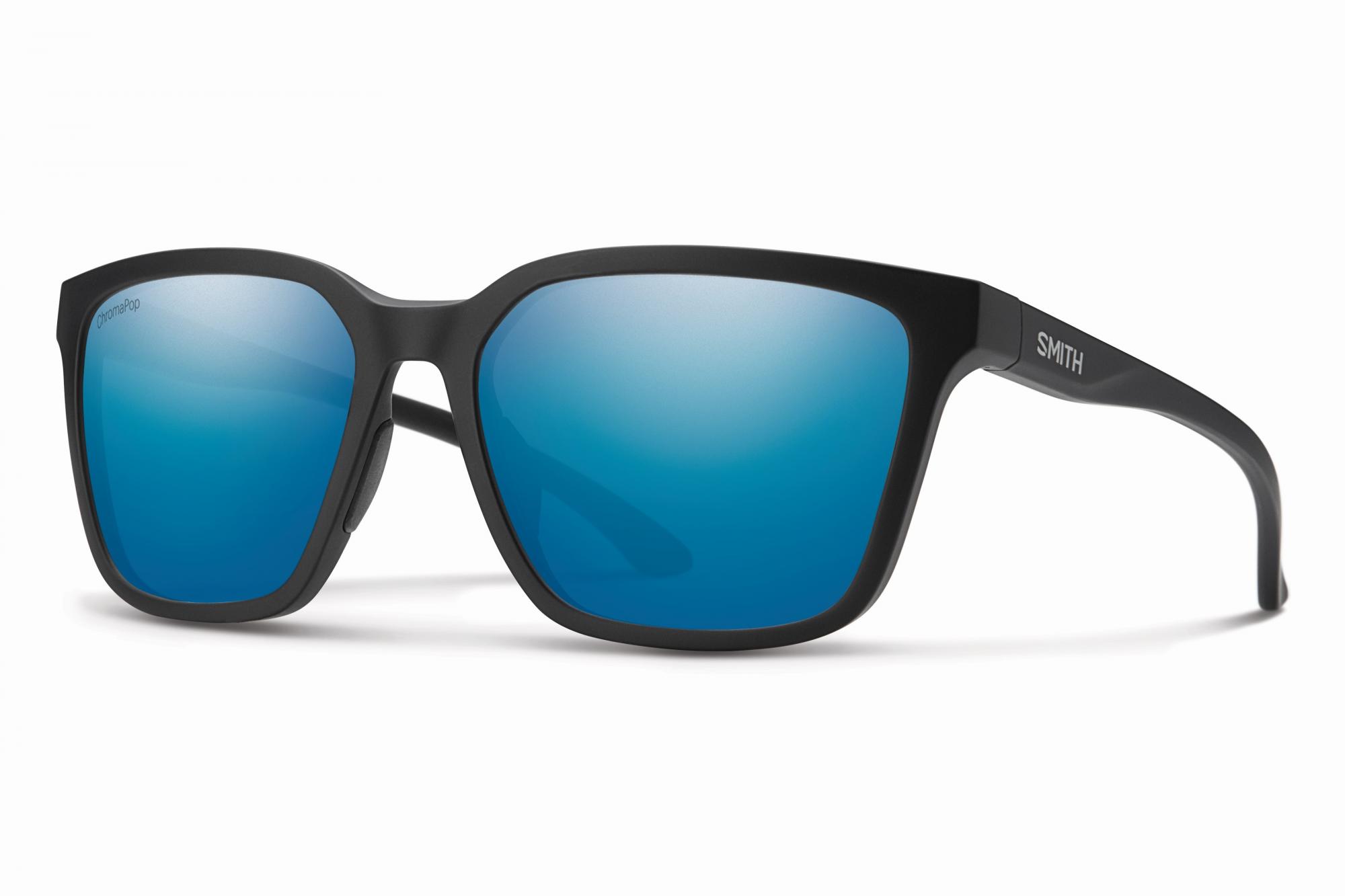 Shoutout Matte Black CP Polarized Blue Mirror