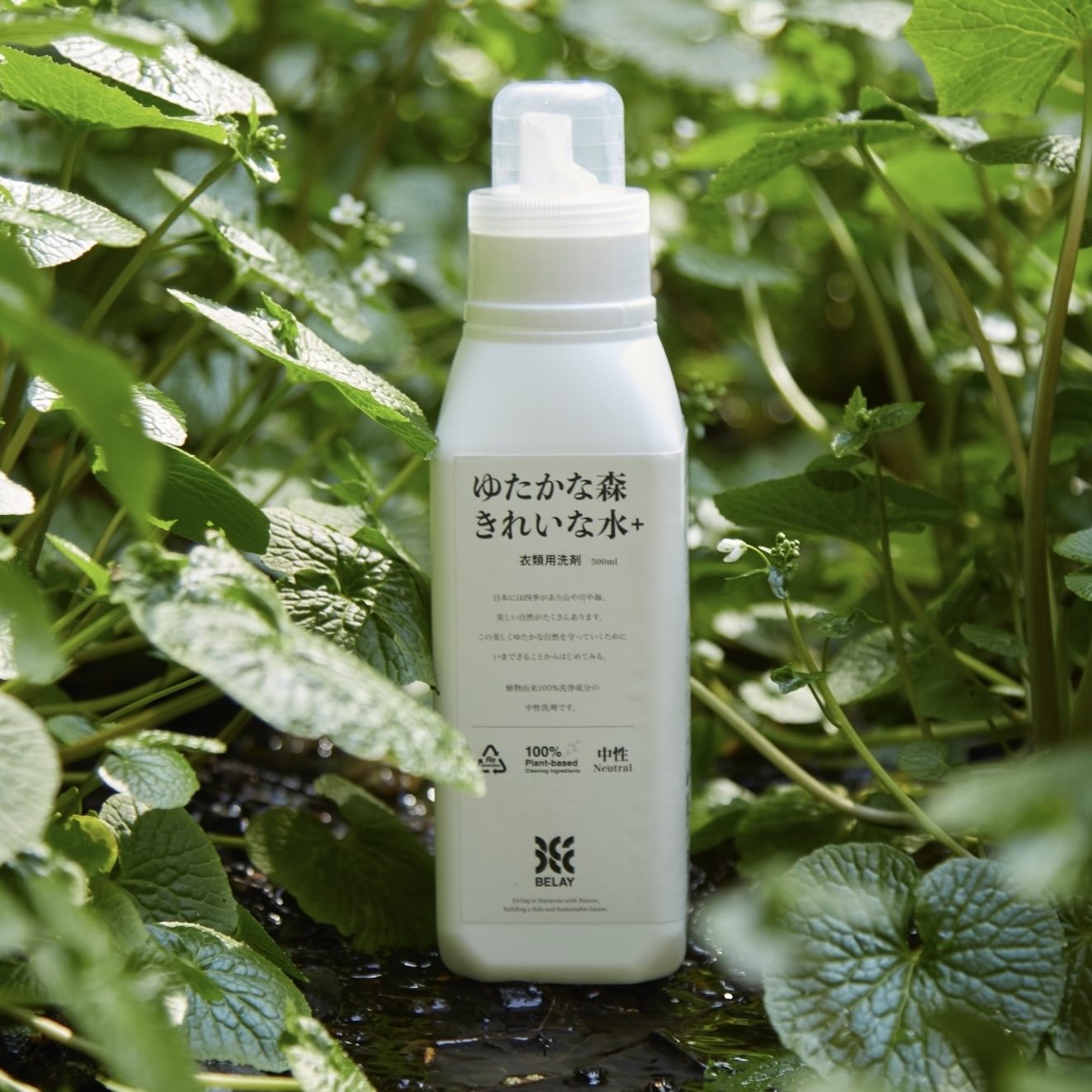 【NEW】ゆたかな森きれいな水+ 衣類用洗剤 500ml